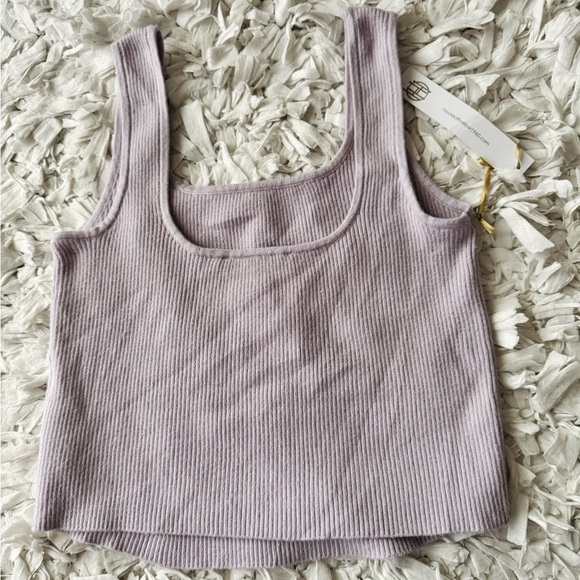 NWT House of Harlow Lilac 2 Piece Set Ribbed Tank Top and Maxi Skirt XS - Picture 4 of 9